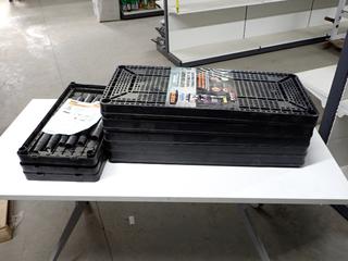 Max-It 20lb Light Shelving, 24"x 12"x 48" & Max-It 500lb Medium Duty Shelving, 32"x 14"x 72".