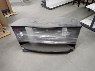 Black TV Stand, 55"x 15.5"x 25.5".