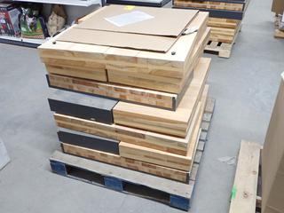 Quantity of Wooden Display Platforms, 36"x 18" & 36"x 36", 4" Thick.