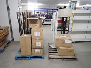 (2) Jungle Lamps With Square Bases, (2) Jungle Lamps With Round Bases, (4) Square Shades & (1) Round Shade.