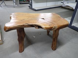 Teak Root Coffee Table, Approximately 40"x 23.5"x 24".