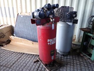 Porter Cable Air Compressor 3 Hp/60 Gallon 240V, S/N 2703022799.