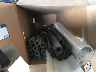 Quantity of Pipe Insulation 3/4"x3' & (1) Flexible Aluminum Duct. (4"x8').