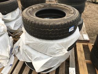 (4) Goodyear Wrangler M+S Tires LT 275/70 R18. *No Rims*.