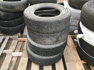 (4) Goodyear Wrangler M+S Tires LT 245/70 R17 119/1165. *No Rims*.