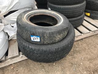 (1) Toyo All Season Radial Tire P 205/70 R14. *No Rim*, (1) Bridgestone Dueler Tire P 285/45 R22 110H M+S Tire. *No Rim*.