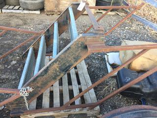 Set of Steel Steps with Railing 36" Width.