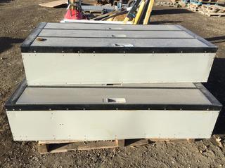 Set of (3) Steel Lockers 3' x 6' and Set of (6) Steel Lockers 6' x 6'.