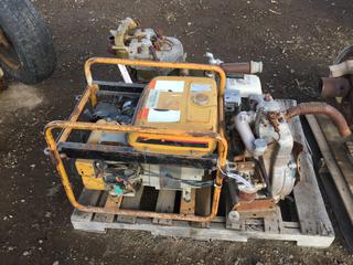 Pallet of Small Engines and Generator for Parts.