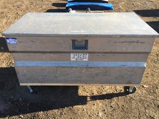 Aluminum Job Box 58" x 28" x 25"H on Castors.