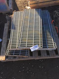 Quantity of Heavy Duty Grates 14 1/2" x 35 1/2" x 2" Thick.