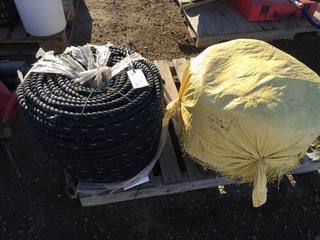 (2) Rolls of Black Nylon Rope 7/8" x 50'.