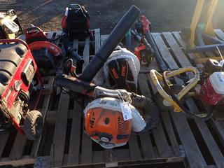 Stihl BR700 Back Pack Blower and Stihl BR800X Back Pack Blower. *Requires Repair*.