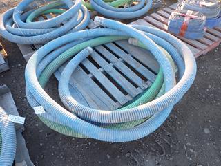 Quantity of 4" Water Hoses and Hammer Unions.