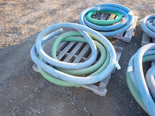Quantity of 4" Water Hoses and Hammer Unions.