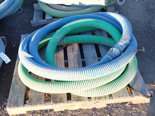 Quantity of 4" Water Hoses and Hammer Unions.