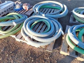 Quantity of 4" Water Hoses and Hammer Unions.