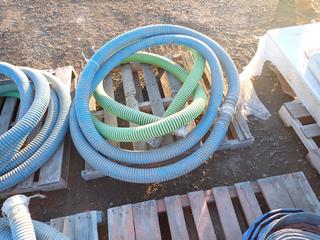 Quantity of 4" Water Hoses and Hammer Unions.