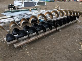 (2) Augers @ 9" x 10'L and (1) Auger @ 8" x 10'L.