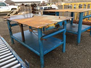 Steel Welding Table 42' x 72" x 36".