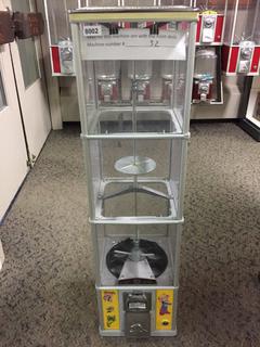 Northern Beaver Candy & Toy Machine. Approximately 40"H x 10 1/2"L. *Note: Keys For This Machine Are In Office