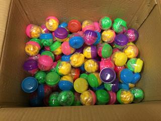 Quantity of Giant Sticky Grabbers in Capsules & Miniature Mystery Mix Toys in Capsules.