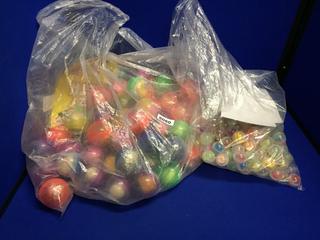 Bag of Windup Teeth In Capsules & Miniature Mystery Mix Toys in Capsules.