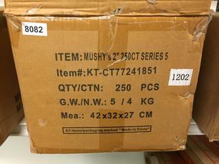 Quantity of 2" Mushy w/ Clips in Capsules.