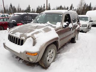2003 Jeep Liberty 4x4 SUV, 3.7L Gas Engine, Auto Trans., 225/70R16 Tires, VIN 1J4GL58K53W611260, *Note: No Key, Damage, Running Condition Unknown* **Buyer Responsible For Load Out**