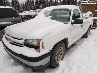 2003 Chevrolet 1500 Regular Cab Pickup Truck, 4.3L Gas Engine, Headache Rack, Deck Bed Storage Box, LT245/70R17 Tires, VIN 1GCEK1T/3Z109877, *Note: Cannot Verify VIN, Parts Only* **Buyer Responsible For Load Out**