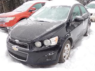 2012 Chevy Sonic LT 4-Door Sedan, 1.8L Gas Engine, Auto Trans., 195/65R15 Tires, VIN 1G1JC5SH6C4199623, *Note: No Key, Running Condition Unknown, Damage* **Buyer Responsible For Load Out**
