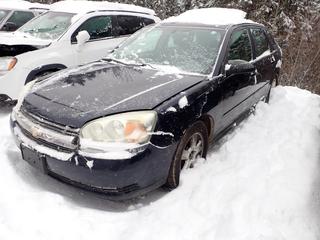 2005 Chevrolet Malibu, 4-Door, 3.5L Gas Engine, Auto Trans., A/C, Power Sunroof, 215/60R16 Tires, VIN 1G1ZT64805F282008, *Note: Running Condition Unknown, Damage* **Buyer Responsible For Load Out**