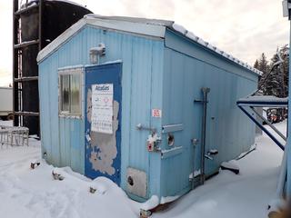 22 Ft. x 12 Ft. Oilfield Skidded Shack, Heated, Wired for Power **Buyer Responsible For Load Out**
