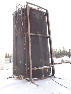 Skid Mounted Platinum Grover Liquid Storage Silo, 400 BBL, 12 In. Diameter, 20 Ft. High, SN 1559-109 **Buyer Responsible For Load Out**