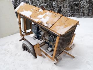 Newage 10KW S/A Trailer Mounted Diesel Generator, 1.3L Kubota Engine, Newage AC Generator, Showing 5,895 HRS, *Note: Running Condition Unknown* **Buyer Responsible For Load Out**