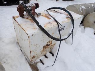 110 Gallon Fuel Tank w/ Fill-Rite Heavy Duty 20 GPM, 12V DC Pump, *Note: Working Condition Unknown* **Buyer Responsible For Load Out**
