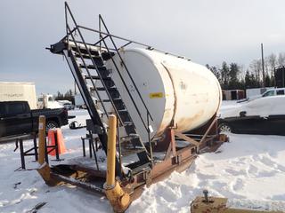 12 Ft. Skid Mounted Diesel Fuel Tank, Stairs, Upper Cat Walk w/ Fold-Down Railing **Buyer Responsible For Load Out**