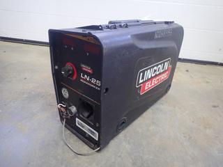 Lincoln Electric LN-25 Ironworker 15-110V Single Phase Portable Wire Feeder C/w Lincoln Electric Magnum Pro Mig Gun. SN U1140412143