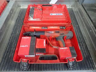 Hilti DX460 Powder Actuated Fastening Tool C/w Qty Of Fasteners And Strip Loads. SN 428383