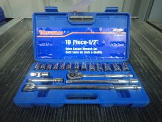 Westward 19-Piece 1/2 Dr Socket Wrench Set