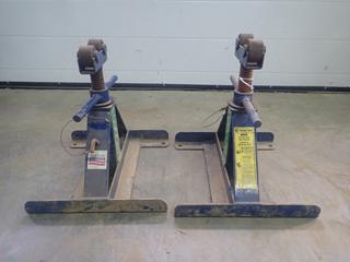 (2) Current Tools 660 2500lb Cap. Screw-Type Reel Stands