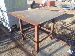 48in X 48in X 40in Steel Work Table