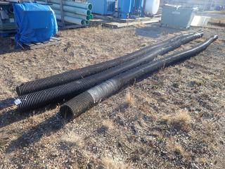 Qty Of (3) 24ft - 28ft Lengths Of 8in Drainage Pipe