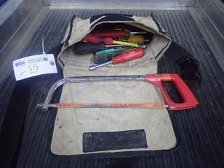 Kuny's SW-725 Tool Bag C/w Qty Of Assorted Screwdrivers And Hand Saw