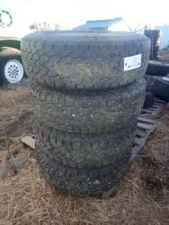 Qty Of (4) 17in Tires w/ 8-Bolt Steel Rims