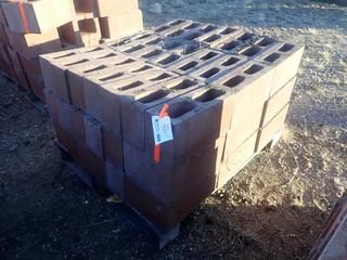 (1) Pallet Of 15 1/2in X 5 1/2in X 7 1/2in Cinder Blocks