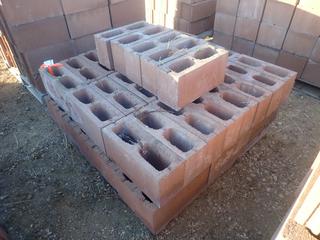 (1) Pallet Of 15 1/2in X 5 1/2in X 7 1/2in Cinder Blocks