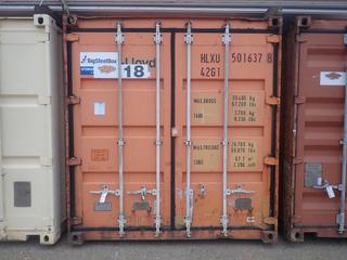 2001 40ft Storage Container. SN HLXU5016378 *Note: Buyer Responsible For Loadout*