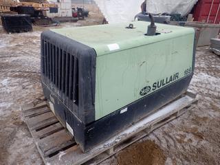 Sullair Model 185DPOPERK Air Compressor C/w Diesel Engine, 185CFM And 125PSIG Max Pressure. Showing 4481hrs. SN 004-141993 *Note: Missing Gauges, Running Condition Unknown*