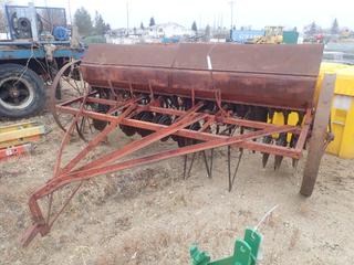 11ft Seed Drill C/w Double Disc Openers And 4ft Diameter Wheels. *Note: Parts Missing*